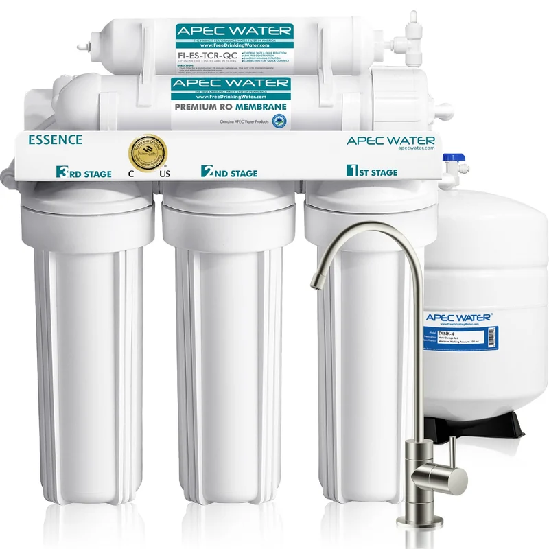APEC ROES-50 Essence 5-Stage Reverse Osmosis System well water filter