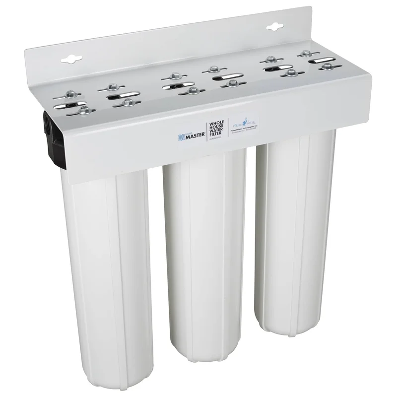 Home Master HMF3SdgFeC Whole House 3-Stage Sediment, Iron & Carbon Filter well water filter