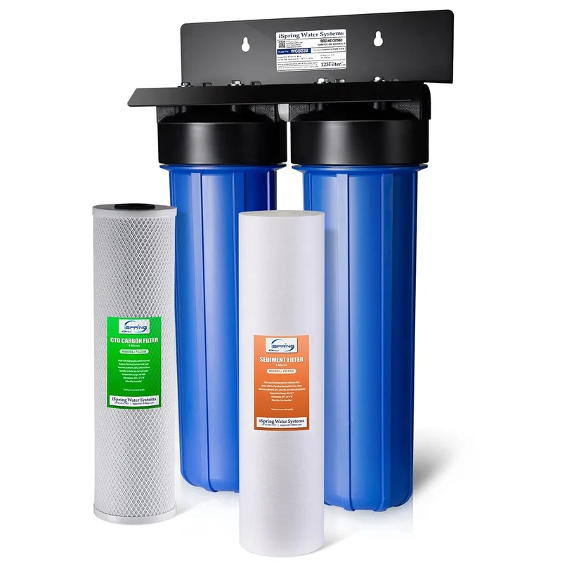 iSpring WGB22B 2-Stage Whole House Water Filter well water filter