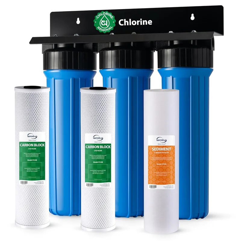 iSpring WGB32B 3-Stage Whole House Water Filter well water filter