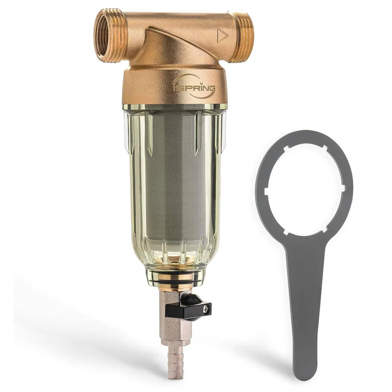 iSpring WSP-50 Reusable Spin Down Sediment Filter well water filter